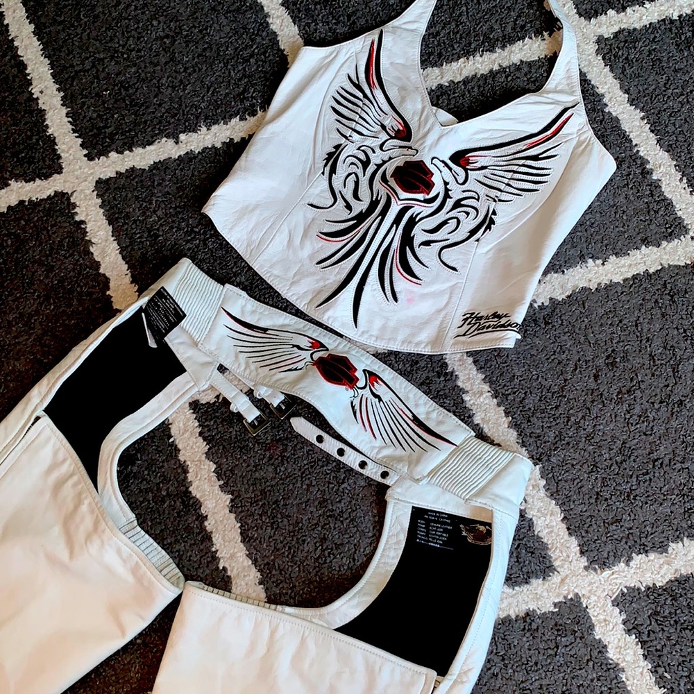 Harley Davidson Moon Dream Halter and Chaps Set